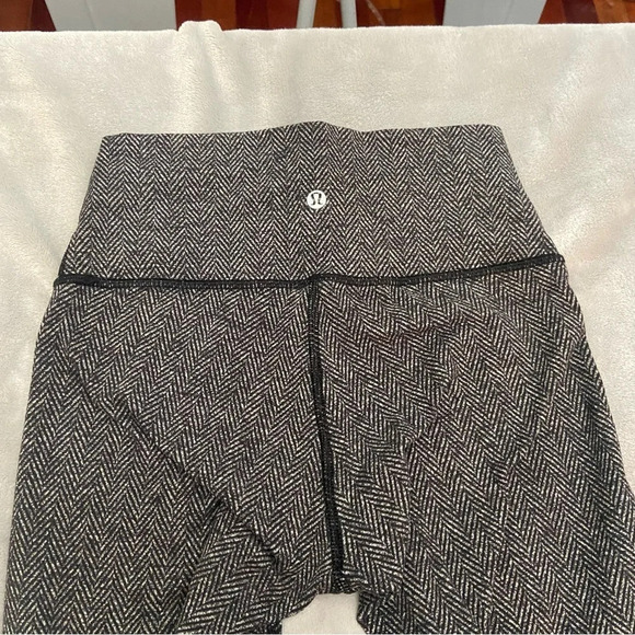 Lululemon Wunder Under Hi-Rise 7/8 Tight 25" Herringbone Black 21355 - Picture 9 of 15